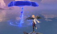 原神2.8攻略：海岛第二天【9个悠悠云阶（蓝色水母）位置】