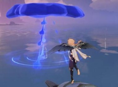 原神2.8攻略：海岛第二天【9个悠悠云阶（蓝色水母）位置】